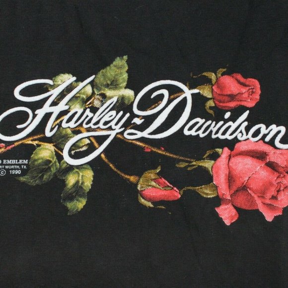Harley Davidson Vintage LG 3D Emblem 1990 Womens Rose 50 Years Daytona Beach USA - Picture 5 of 6
